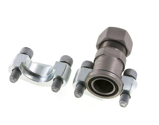1-1/4'' SAE Flange 6000 PSI Steel with 30S (M42x2) ISO 6162-2