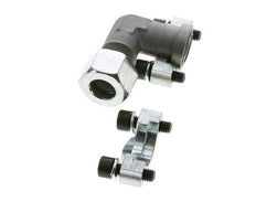 1/2'' Elbow SAE Flange 3000 PSI Steel with 16S (M24x1.5) ISO 6162-1