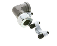 1'' Elbow SAE Flange 3000 PSI Steel with 25S (M36x2) ISO 6162-1