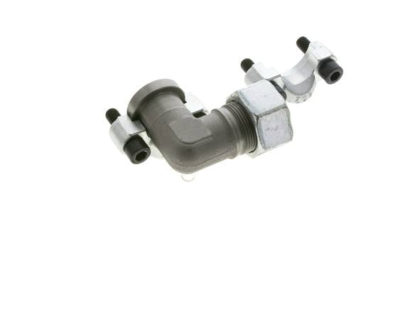 3/4'' Elbow SAE Flange 6000 PSI Steel with 25S (M36x2) ISO 6162-2