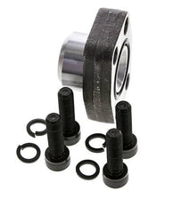 1'' SAE Flange 3000 PSI Plain Steel with G1/2'' Female Threads ISO 6162-1