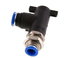 2-Way Elbow Ball Valve 12 mm Plastic/Brass Bulkhead