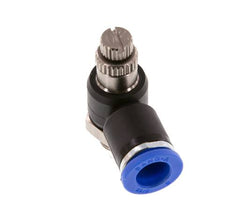 Flow Control Silencer Meter-Out Elbow 8 mm - G1/8'' Brass/PA 66