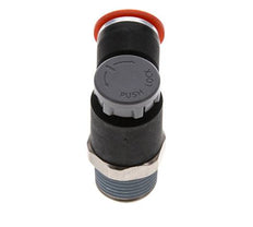 Flow Control Valve Meter-In Elbow 10 mm - R3/8'' Brass/PA 66 Locknut