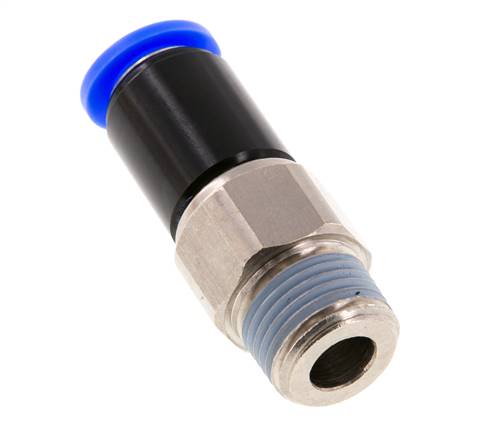 12mm & R1/2'' Swivel Joint Push-In-Male Threads Nickel-Plated Brass/PBT NBR Rotatable