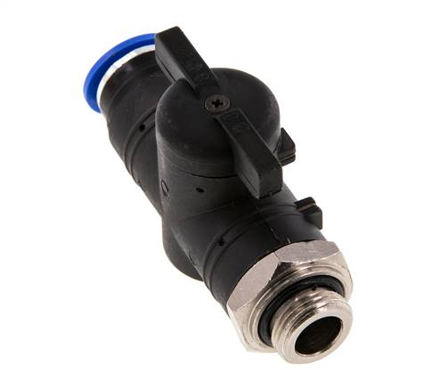 2-Way Straight Ball Valve 12 mm - G3/8'' Plastic/Brass