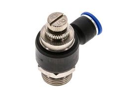 Flow Control Silencer Meter-Out Elbow 10 mm - G1/2'' Brass/PA 66