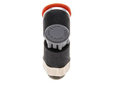 Flow Control Valve Meter-In Elbow 8 mm - G1/8'' Brass/PA 66 Locknut