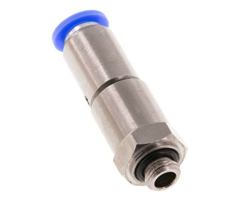 8mm & G1/8'' Quick Swivel Joint Push-In-Male Threads Nickel-Plated Brass/PBT NBR Rotatable