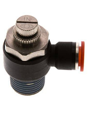 Flow Control Silencer Meter-In Elbow 10 mm - R1/2'' Brass/PA 66