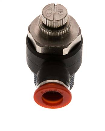 Flow Control Silencer Meter-In Elbow 10 mm - R1/2'' Brass/PA 66