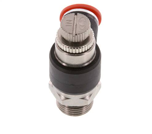 Flow Control Silencer Meter-In Elbow 10 mm - G3/8'' Brass/PA 66