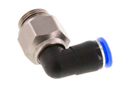 8mm & G3/8'' Elbow Swivel Joint Push-In-Male Threads Nickel-Plated Brass/PBT NBR Rotatable