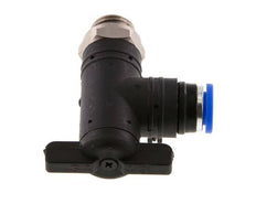 2-Way Elbow Ball Valve 8 mm - G1/4'' Plastic/Brass