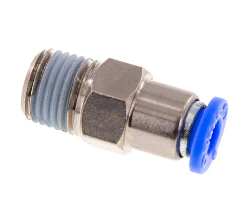 Push-In Check Valve 6mm & R1/4'' Male Brass/PBT 0.2-10bar (3-145psi) Hose-Thread