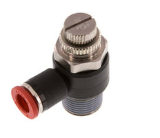Flow Control Silencer Meter-In Elbow 8 mm - R3/8'' Brass/PA 66
