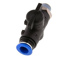 2-Way Straight Ball Valve 12 mm - R3/8'' Plastic/Brass