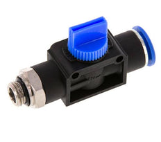 3/2-Way Shut-Off Hand Valve 12 mm - G1/4'' Plastic/Brass Tube-side venting