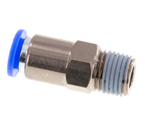 Push-In Check Valve 8mm & R1/4'' Male Brass/PBT 0.2-10bar (3-145psi) Hose-Thread