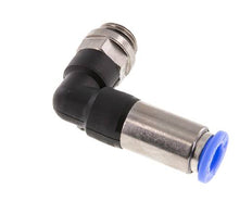 Push-In Fitting 8mm & G1/4'' Male Auto Shut-Off Elbow Brass/PBT 0-10bar (0-145psi)