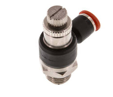 Flow Control Silencer Meter-In Elbow 6 mm - G1/4'' Brass/PA 66