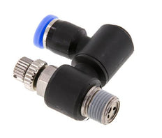 Flow Control Silencer Meter-Out Rotatable 4 mm - R1/8'' Brass/PA 66