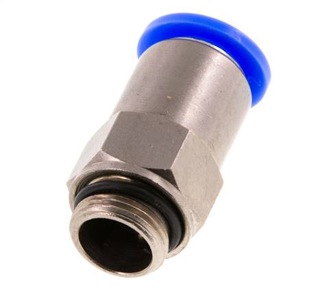 Push-In Fitting 12mm & G3/8'' Male Auto Shut-Off Brass/PBT 0-10bar (0-145psi)