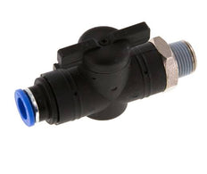 2-Way Straight Ball Valve 10 mm - R3/8'' Plastic/Brass