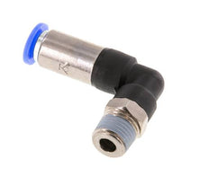 Push-In Fitting 8mm & R1/4'' Male Auto Shut-Off Elbow Brass/PBT 0-10bar (0-145psi)
