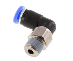 4mm & R1/8'' Elbow Swivel Joint Push-In-Male Threads Nickel-Plated Brass/PBT NBR Rotatable