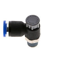 Flow Control Valve Meter-Out Elbow 8 mm - R1/8'' Brass/PA 66 Locknut