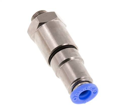6mm & G1/8'' Quick Swivel Joint Push-In-Male Threads Nickel-Plated Brass/PBT NBR Rotatable