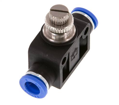 Flow Control Silencer Straight 8 mm Brass/PA 66