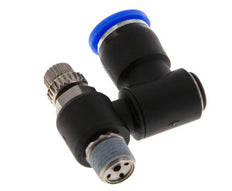 Flow Control Silencer Meter-Out Rotatable 8 mm - R1/8'' Brass/PA 66
