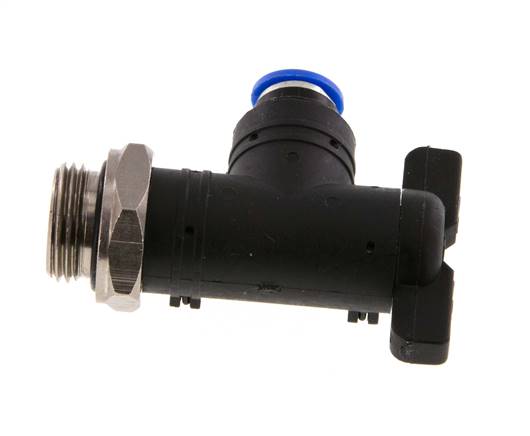 2-Way Elbow Ball Valve 6 mm - G3/8'' Plastic/Brass