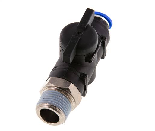 2-Way Straight Ball Valve 10 mm - R1/2'' Plastic/Brass