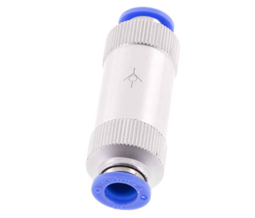 Push-In Check Valve 10mm Aluminum 0.2-10bar (3-145psi)