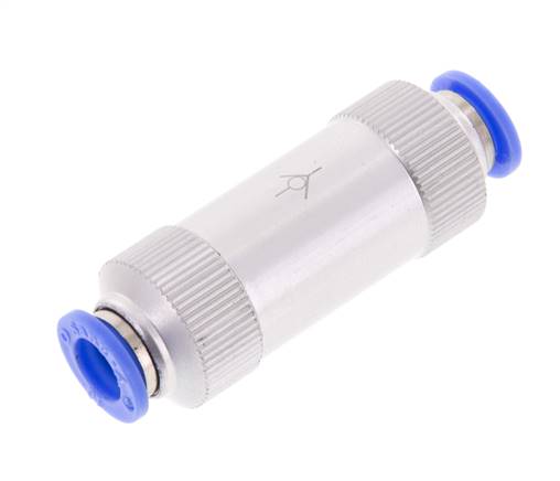 Push-In Check Valve 10mm Aluminum 0.2-10bar (3-145psi)