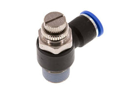 Flow Control Silencer Meter-Out Elbow 10 mm - R3/8'' Brass/PA 66
