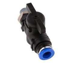 2-Way Straight Ball Valve 8 mm - R1/8'' Plastic/Brass