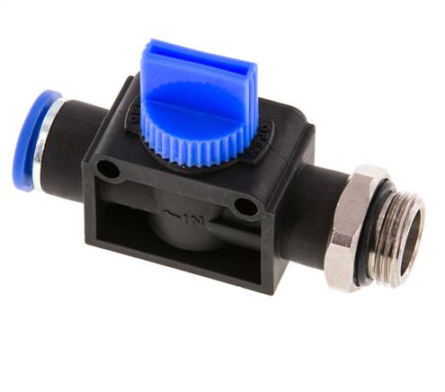 3/2-Way Shut-Off Hand Valve 10 mm - G3/8'' Plastic/Brass Tube-side venting
