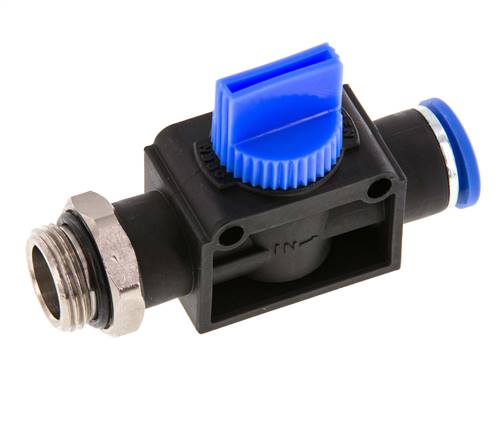 3/2-Way Shut-Off Hand Valve 10 mm - G3/8'' Plastic/Brass Tube-side venting