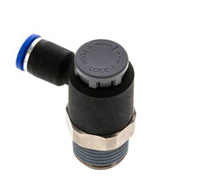 Flow Control Valve Meter-Out Elbow 8 mm - R1/2'' Brass/PA 66 Locknut