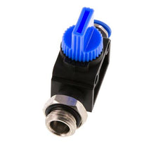 3/2-Way Shut-Off Hand Valve 6 mm - G1/4'' Plastic/Brass Thread-side venting