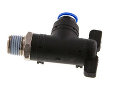 2-Way Elbow Ball Valve 6 mm - R1/4'' Plastic/Brass