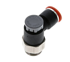 Flow Control Valve Meter-In Elbow 10 mm - G3/8'' Brass/PA 66 Locknut