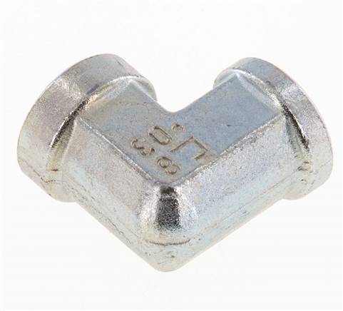 90deg Angled Fitting G3/8'' Female High Pressure Steel 250bar (3512.5psi) Hydraulic