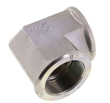 90deg Angled Fitting G2'' Female High Pressure Steel 100bar (1405.0psi) Hydraulic