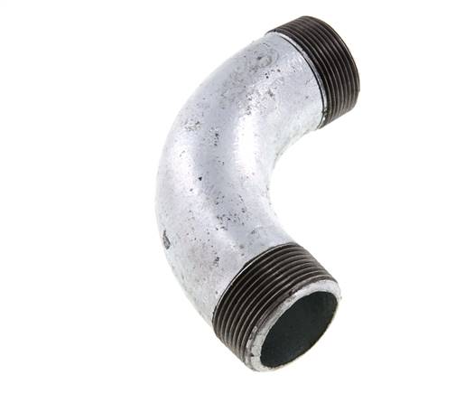 90deg Angled Pipe R1 1/2'' Cast Iron 25bar (351.25psi)