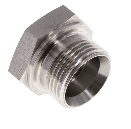 Plug G1'' Stainless steel with External Hex 60° cone 150bar (2107.5psi) Hydraulic